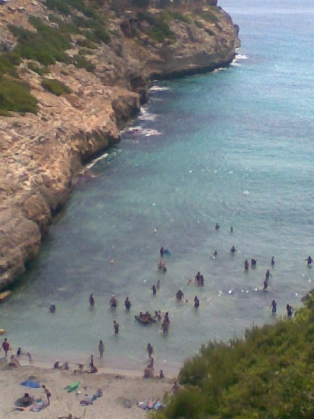 A beach view in Mallorca