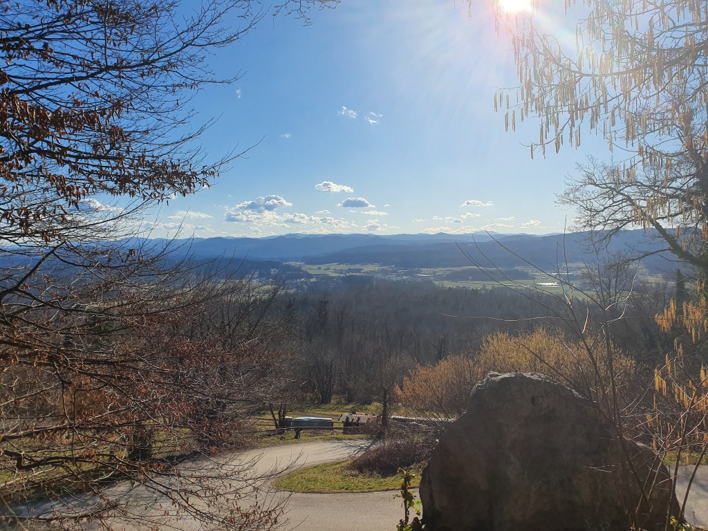 View from a hill in Slovenia