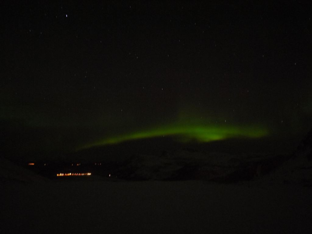 Northern lights view in Tromsø