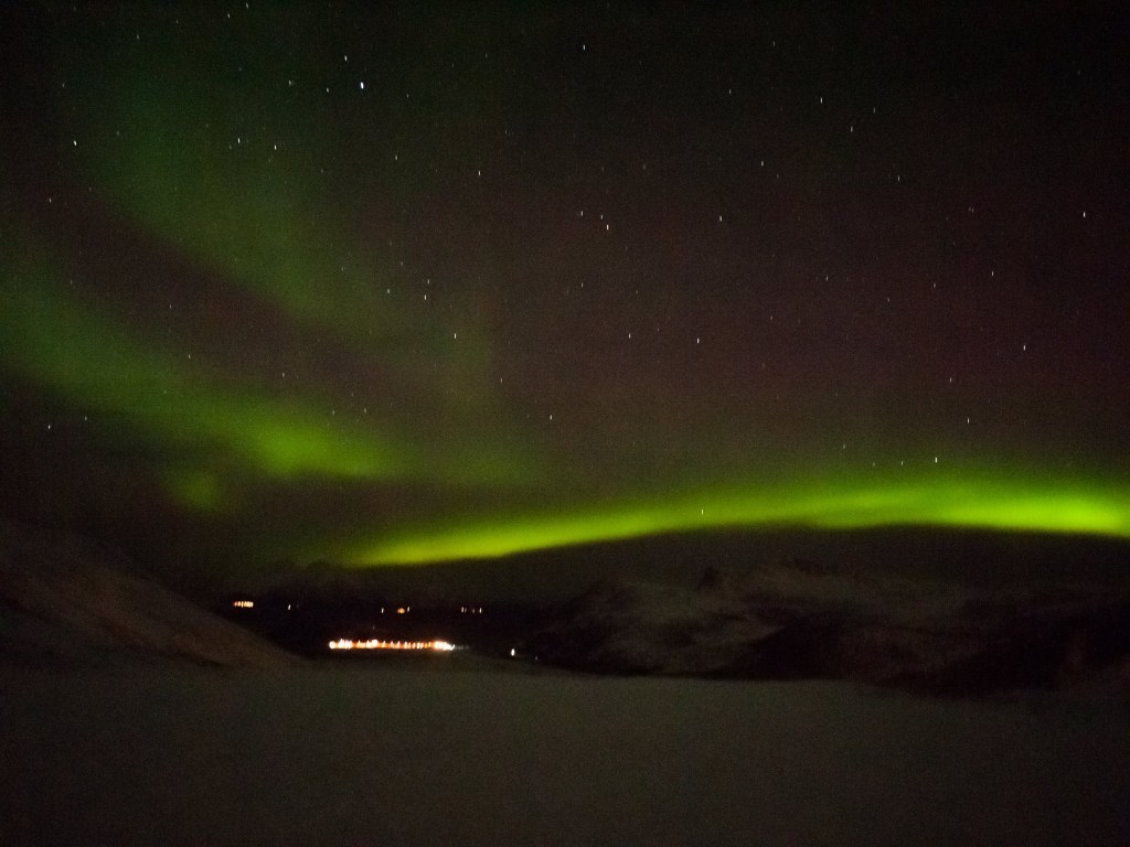 Northern lights view in Tromsø