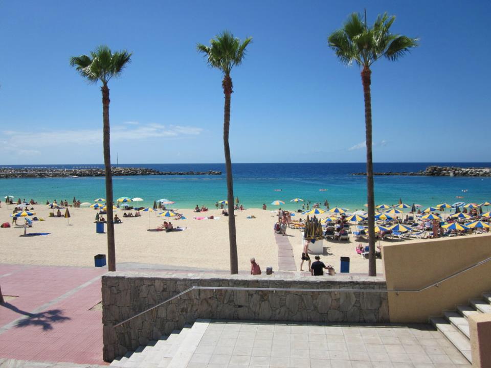 A beach in Gran Canaria
