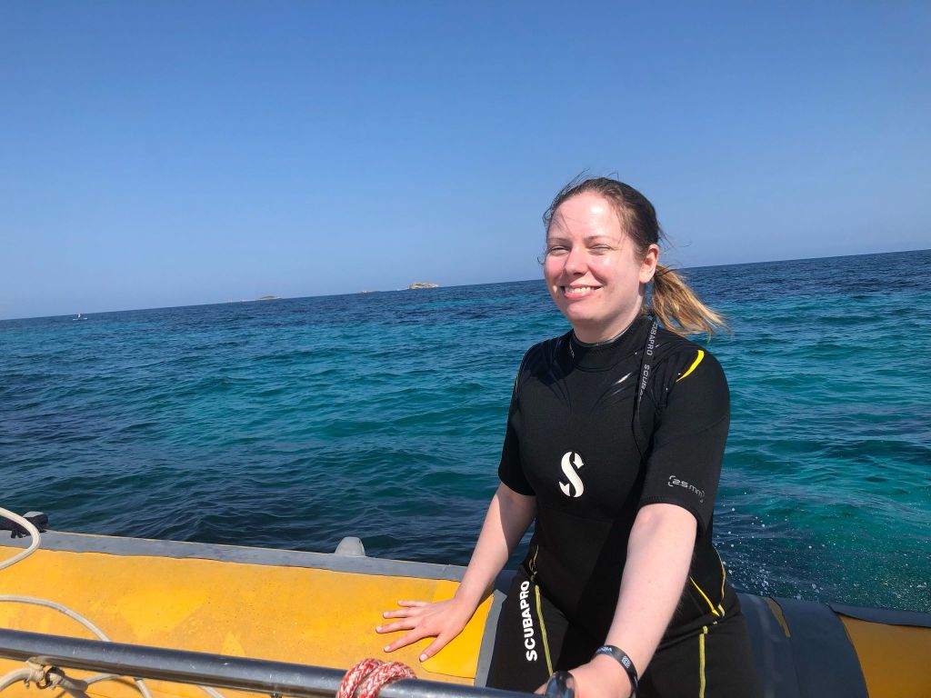 Selfie at sea in Ibiza